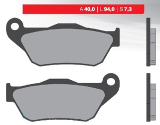 Klocki hamulcowe kh430 yamaha yp 125r x-max`06-09, xp 250r`05-09, mbk, przód (ft 3080)